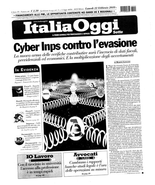 Italia oggi : quotidiano di economia finanza e politica